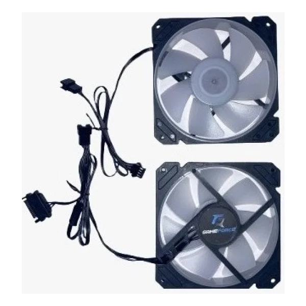 Gameforce Middle 4x120mm Kumandasız RGB Işıklı Sessiz Kasa Fanı - Siyah - Görsel 3