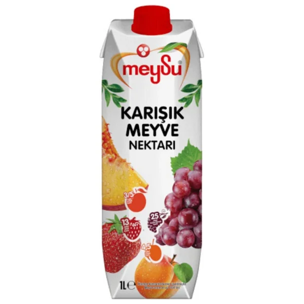 Meysu Karışık Meyve Nektarı 1 Lt X 12 Adet - Görsel 2
