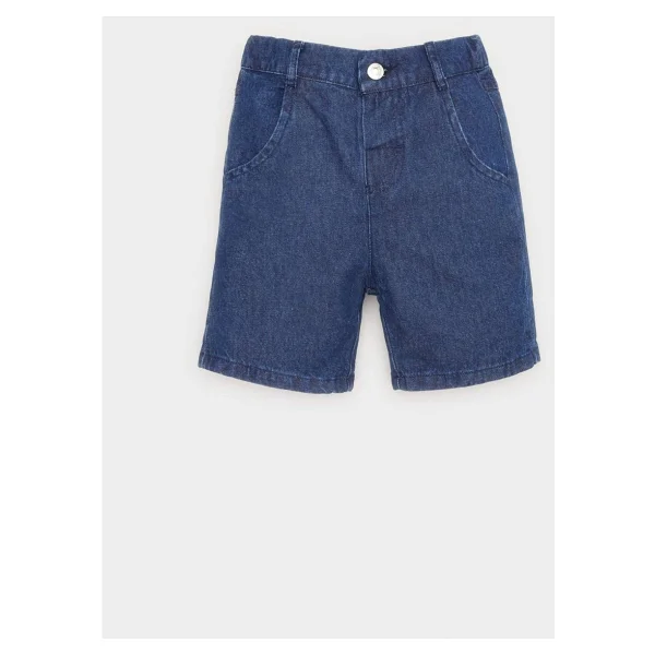 DeFacto Basic Düz Jean Şort Erkek Bebek E8258A525SM - 12 - 18 Ay - Mavi-NM28 - Görsel 2
