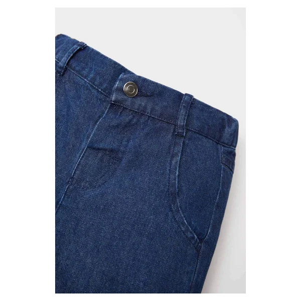 DeFacto Basic Düz Jean Şort Erkek Bebek E8258A525SM - 12 - 18 Ay - Mavi-NM28 - Görsel 3