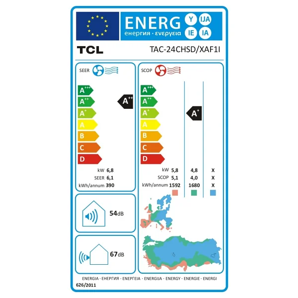 Tcl Elite Plus Tac-24chsd/Xaf1ı A++ 24000 Btu Inverter Duvar Tipi Klima - Görsel 7