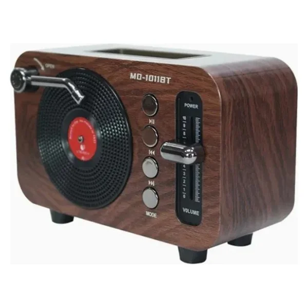 Coverzone Mini Boy Retro Bluetooth Radyo Hoparlör - Cz1011bt Klasik Tasarım, Kablosuz Bağlantı, Güçlü Ses, Uzun Pil Ömrü, Taşınabilir Hoparlör Cz1011bt 360 X 140 X 120 Mm (Cz1011bt - Kahverengi) - Görsel 2
