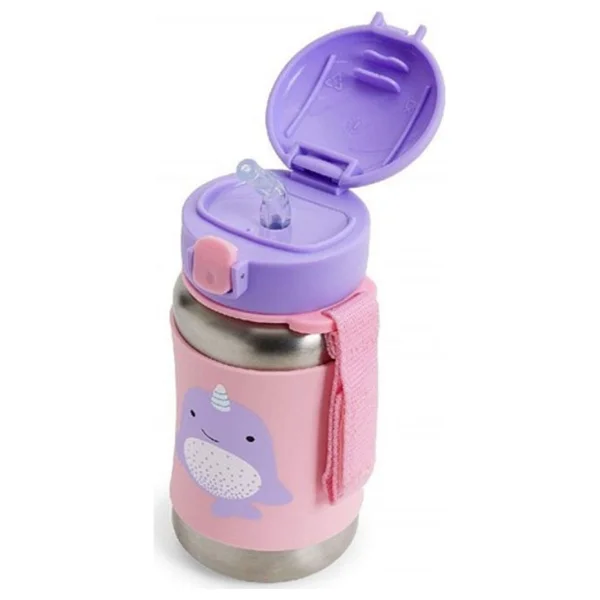 Skip Hop Zoo Narwhal 350 Ml Pipetli Paslanmaz Çelik Suluk - Görsel 9