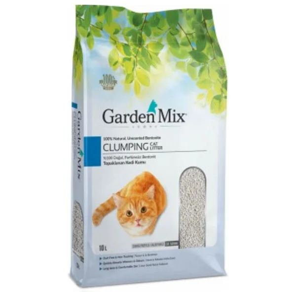 Gardenmix Parfümsüz 10 Lt İnce Taneli Bentonit Kedi Kumu - Görsel 3