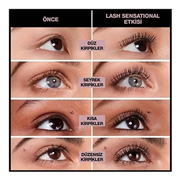 Maybelline New York Lash Sensational Intense Extra Siyah Maskara - Görsel 2