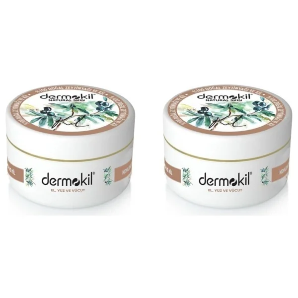 Dermokil Natural Zeytinyağlı El Ve Yüz Bakım Kremi 300 Ml 2 Adet - Görsel 2