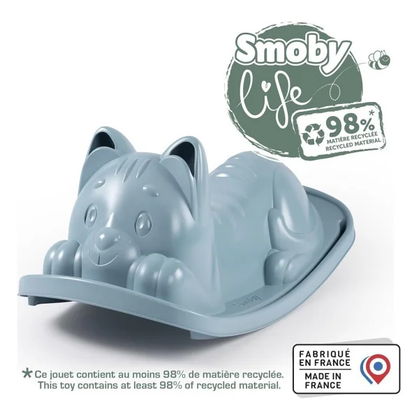 Smoby Life Gri Kedi Efektli Sallanan Tahterevalli 830109 - Görsel 3