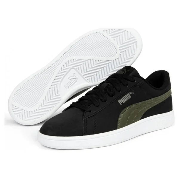 Puma Smash 3.0 Buck 392336-07 Siyah-Haki Spor Ayakkabı - Görsel 8