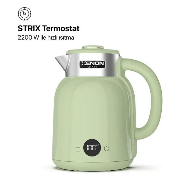Xenon Smart X7101 2200 W Yeşil 1.5 Lt Kettle - Görsel 8