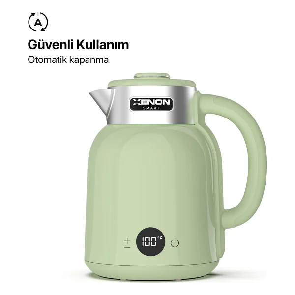Xenon Smart X7101 2200 W Yeşil 1.5 Lt Kettle - Görsel 10