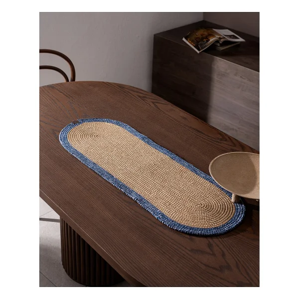 Madame Coco Alsace Masa Runner - Naturel/Siyah - Görsel 8