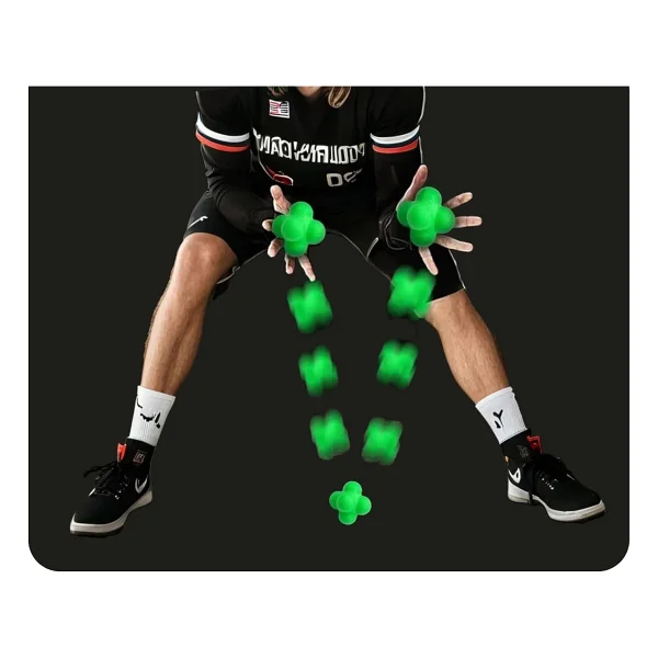 Reaksiyon Topu - Refleks Topu - Reaksiyon Egzersizi - Koordinasyon Topu - Koordinasyon Egzersizi - El Göz Reaksiyon Topu (1 Adet) - Kırmızı - Görsel 5