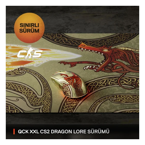Steelseries Qck XXL Cs2 Dragon Lore Edition Mouse Pad - Görsel 2