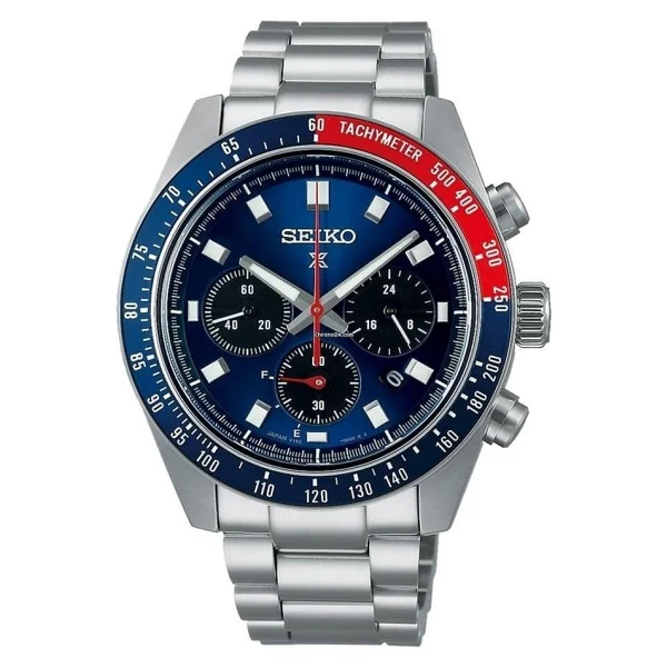 Seiko Prospex Speedtimer Ssc913 Çelik Kordon Mavi-Kırmızı Erkek Kol Saati - Görsel 2