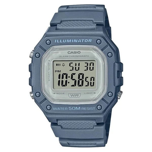 Casio Standart W-218hc-8avdf Silikon Kordon Krem Erkek Kol Saati - Görsel 3