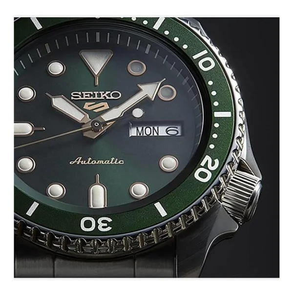 Seiko 5 Sports Skx Srpd63k Çelik Kordon Koyu Yeşil Erkek Kol Saati - Görsel 8