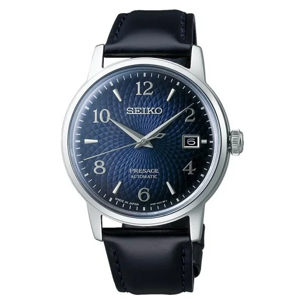 Seiko Presage Cocktail Time Srpe43 Deri Kordon Mavi Erkek Kol Saati - Görsel 2