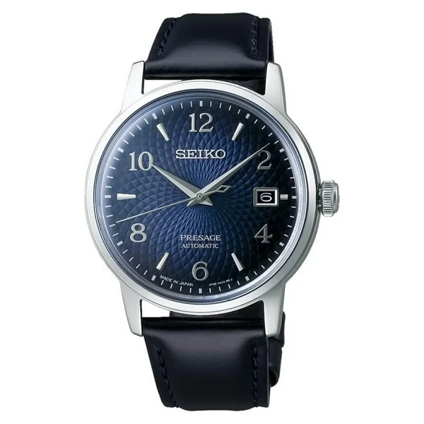 Seiko Presage Cocktail Time Srpe43 Deri Kordon Mavi Erkek Kol Saati - Görsel 3