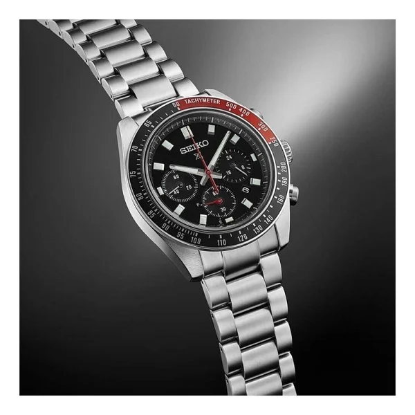 Seiko Prospex Speedtimer Ssc915 Çelik Kordon Siyah-Kırmızı Erkek Kol Saati - Görsel 6