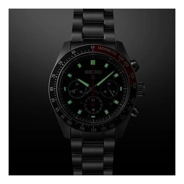 Seiko Prospex Speedtimer Ssc915 Çelik Kordon Siyah-Kırmızı Erkek Kol Saati - Görsel 8