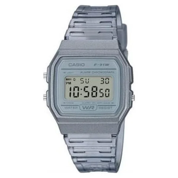 Casio Standart F-91ws-8df Şeffaf Gri Kol Saati - Görsel 2