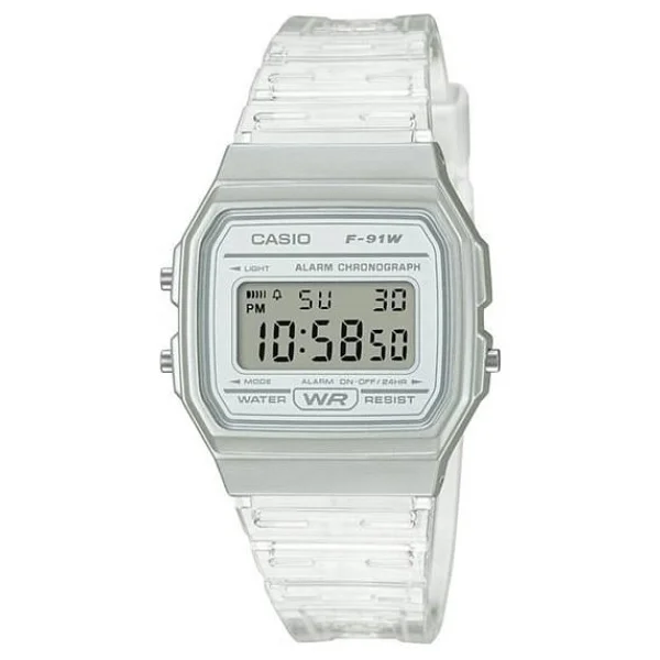 Casio Standart F-91ws-7df Şeffaf Beyaz Kol Saati - Görsel 3