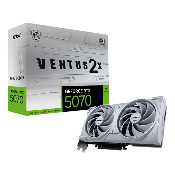 Msı RTX 5070 12g Ventus 2x Oc White G5070-12v2cw 192 Bit Gddr7 12 GB Ekran Kartı - Görsel 2