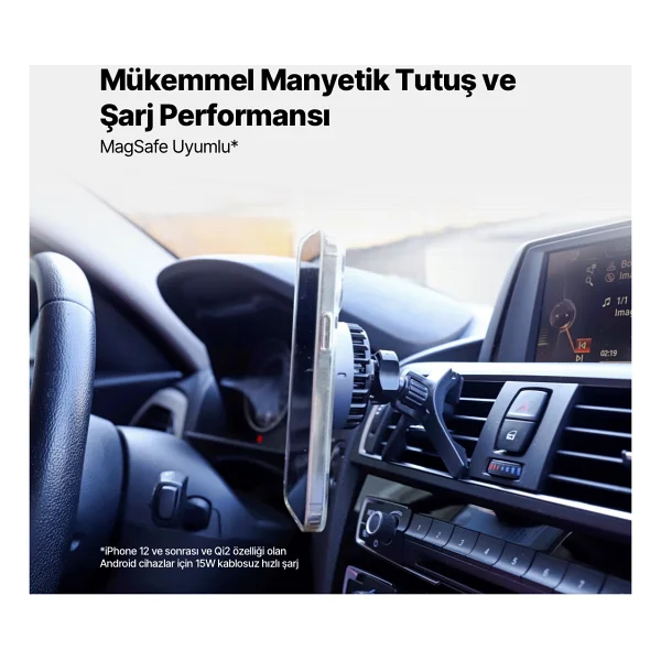 Ttec Aircharger Drive Pro 2ks35s Manyetik Araç Telefon Tutucu - Görsel 6