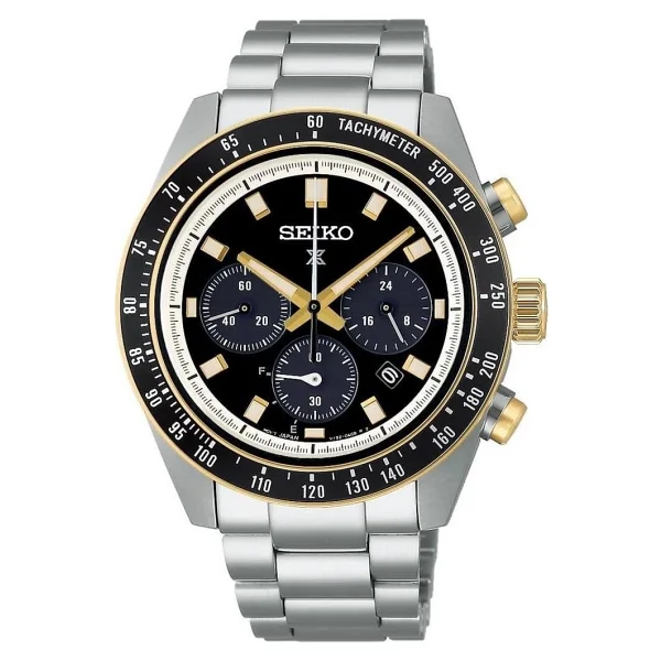Seiko Prospex Speedtimer Ssc941 Çelik Kordon Siyah-Altın Erkek Kol Saati - Görsel 4