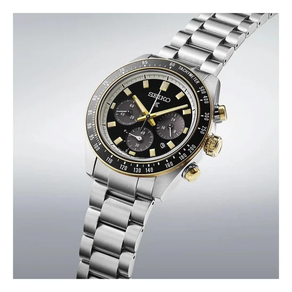 Seiko Prospex Speedtimer Ssc941 Çelik Kordon Siyah-Altın Erkek Kol Saati - Görsel 2