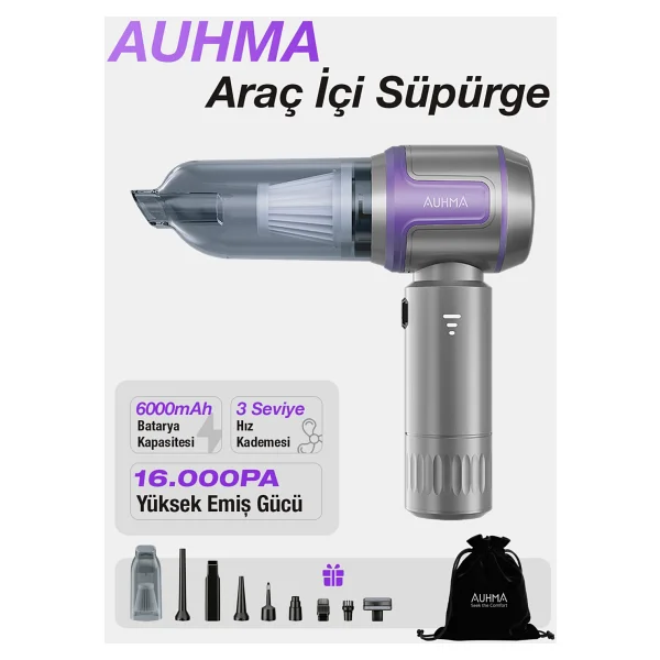 Auhma Ahv-09 Şarjlı Araç Süpürgesi - Görsel 7