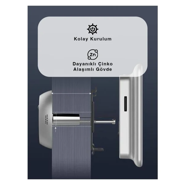 Ezviz Dp2 Kameralı Kapı Dürbünü - Görsel 2