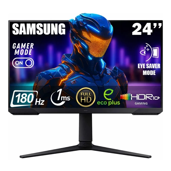 Samsung Odyssey G3 Ls24dg302euxuf 24" 1 Ms Full HD Pivot 180 Hz Oyuncu Monitörü - Görsel 9
