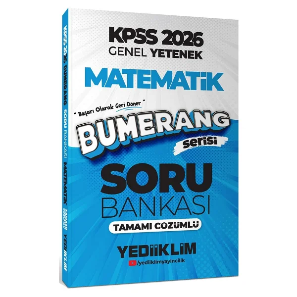 Yediiklim Yayınları 2026 Kpss Matematik Bumerang Soru Bankası - Görsel 2