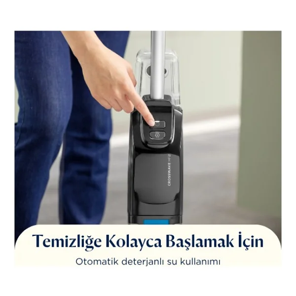 Bissell Crosswave Hf2 Select 3847n Şarjlı Dikey Süpürge - Görsel 9