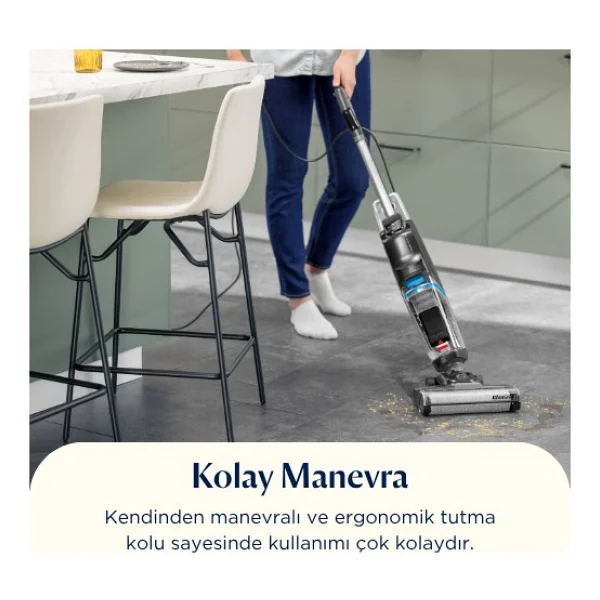Bissell Crosswave Hf2 Select 3847n Şarjlı Dikey Süpürge - Görsel 10