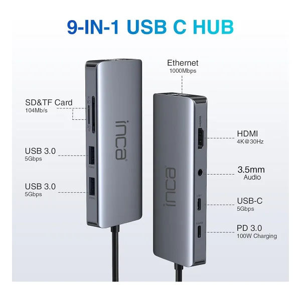 Inca Itpc-10tx Laptop Docking Station - Görsel 6