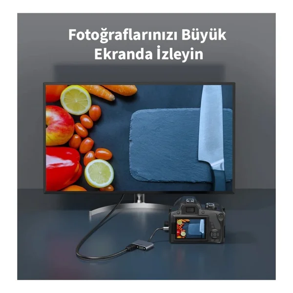 Inca Itpc-06tx Type-C Hub X4 Hdmı 4k@30 Hz+ Vga+ USB 3.0+Pd 100w Aluminyum Kasa - Görsel 4