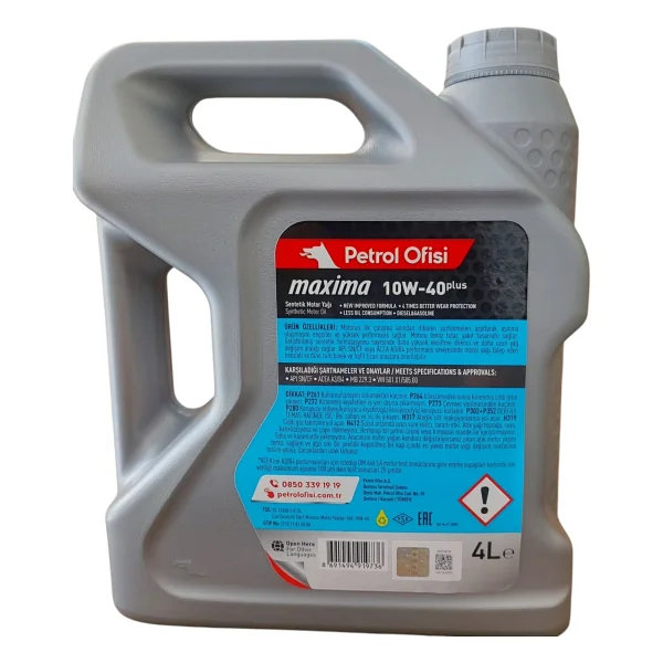Petrol Ofisi Maxima Plus 10w-40 4 Lt Motor Yağı - Görsel 2