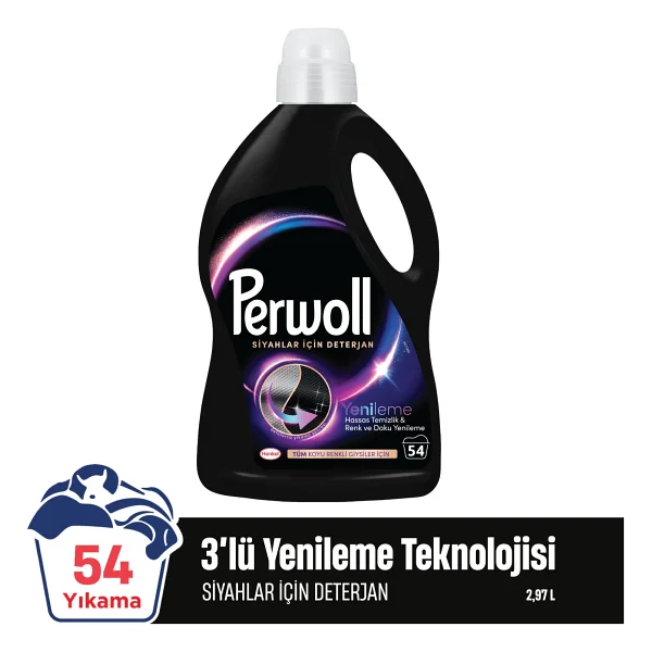 Perwoll Yenileme Siyahlar İçin Sıvı Deterjan 54 Yıkama 2.97 Lt - Görsel 8