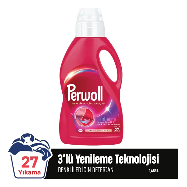 Perwoll Yenileme Renkliler için Sıvı Deterjan 27 Yıkama 1.485 lt