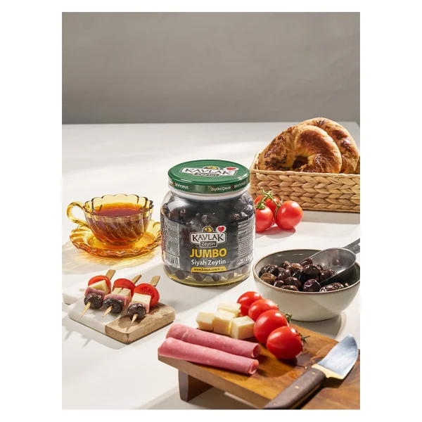 Kavlak Zeytin Jumbo Siyah Zeytin 1 Kg Doğal Salamura İle İri Taneli Saf Lezzet - Görsel 3