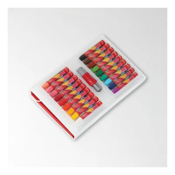 Faber-Castell Plastik Çantalı 18'li Pastel Boya - Görsel 2