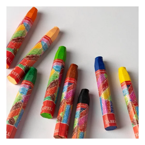 Faber-Castell Plastik Çantalı 18'li Pastel Boya - Görsel 3