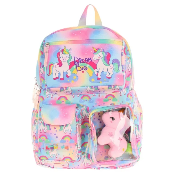 Kaukko Kids L5243 Plush Unicorn Okul Sırt Çantası - Görsel 3