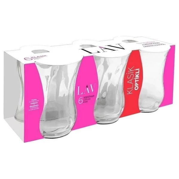 Lav Lv-30020 Optikli 6'lı Çay Bardağı - Görsel 3