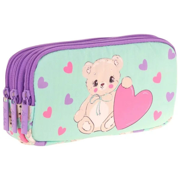Kaukko Kids L8239 Plush Bear 3 Bölmeli Kalemlik - Görsel 4