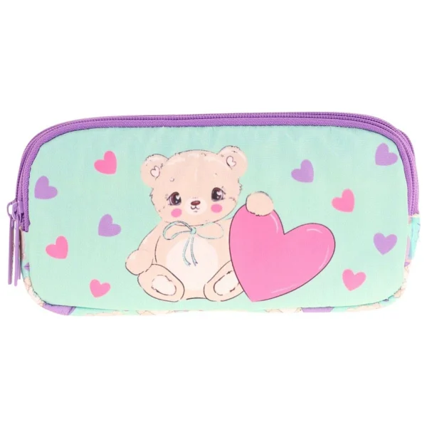 Kaukko Kids L8239 Plush Bear 3 Bölmeli Kalemlik - Görsel 2