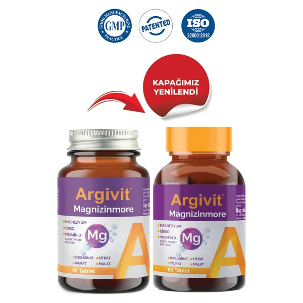 Argivit Magnizinmore 60 Tablet - Görsel 4