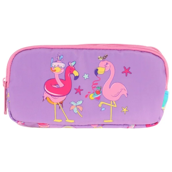 Kaukko Kids L8240 Plush Flamingo 3 Bölmeli Kalemlik - Görsel 2